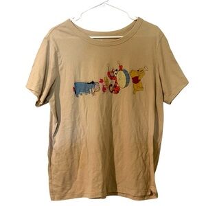Disney Winnie the Pooh Dusty Yellow T-Shirt Size XL
